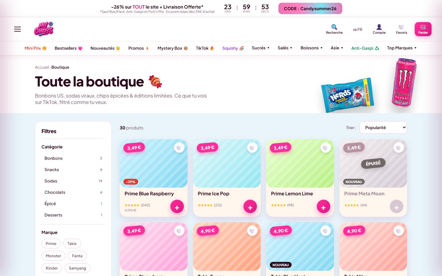 My Candy's — la boutique